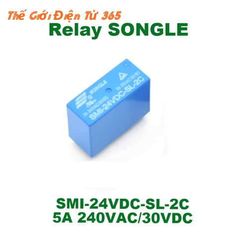 Relay Songle 8 Chân SMI-24VDC-SL-2C 24V 5A