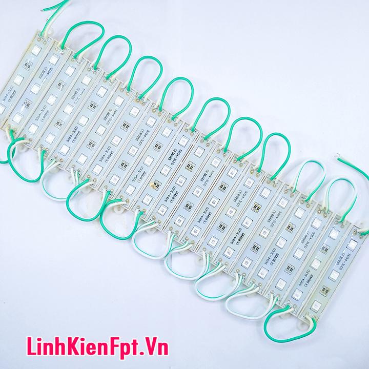 Led Hắt Siêu Sáng Trắng , đỏ , xanh Dây 20 Thanh