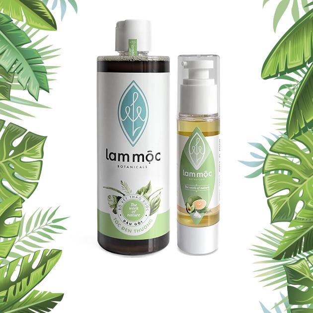 Combo bộ sản phẩm tóc suôn mượt - Lam Mộc