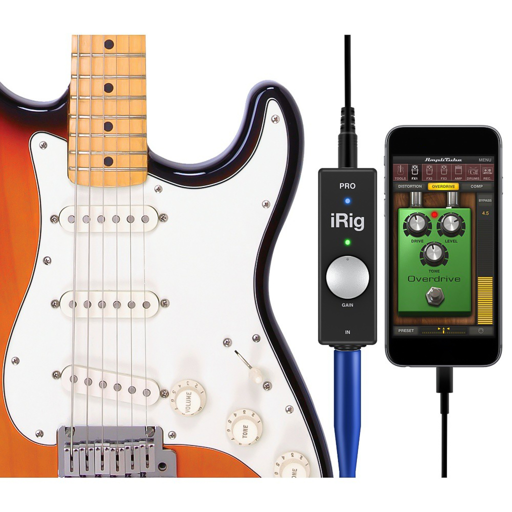 irig thiết bị thu âm dùng cho Điện Thoại và các thiết bị di động Hỗ trợ phần mềm điện thoại Android và IOS Có Thể dùng Test tone đàn Guitare