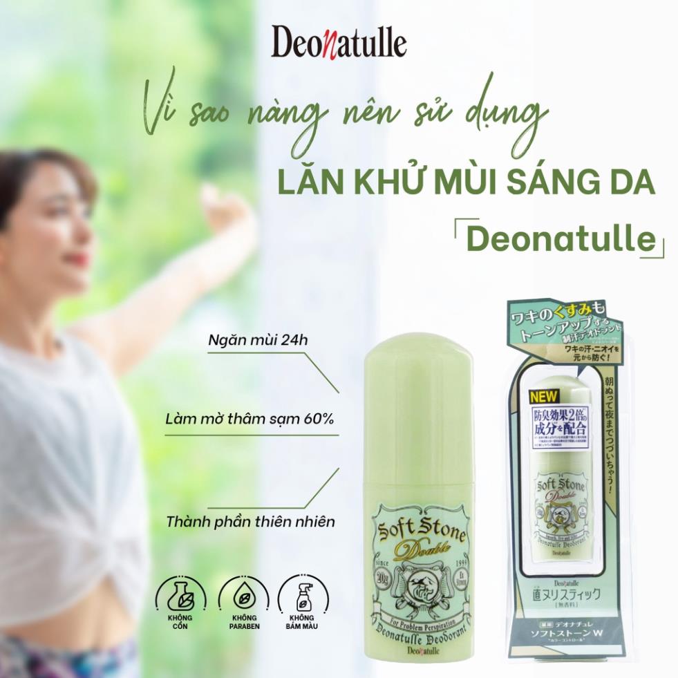 Lăn Khử Mùi Đá Khoáng Deonatulle Làm Sáng Da