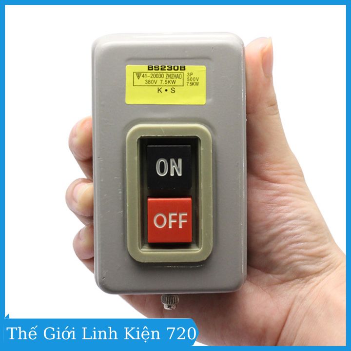 Công tắc nút nhấn 3 pha 380V BS230B