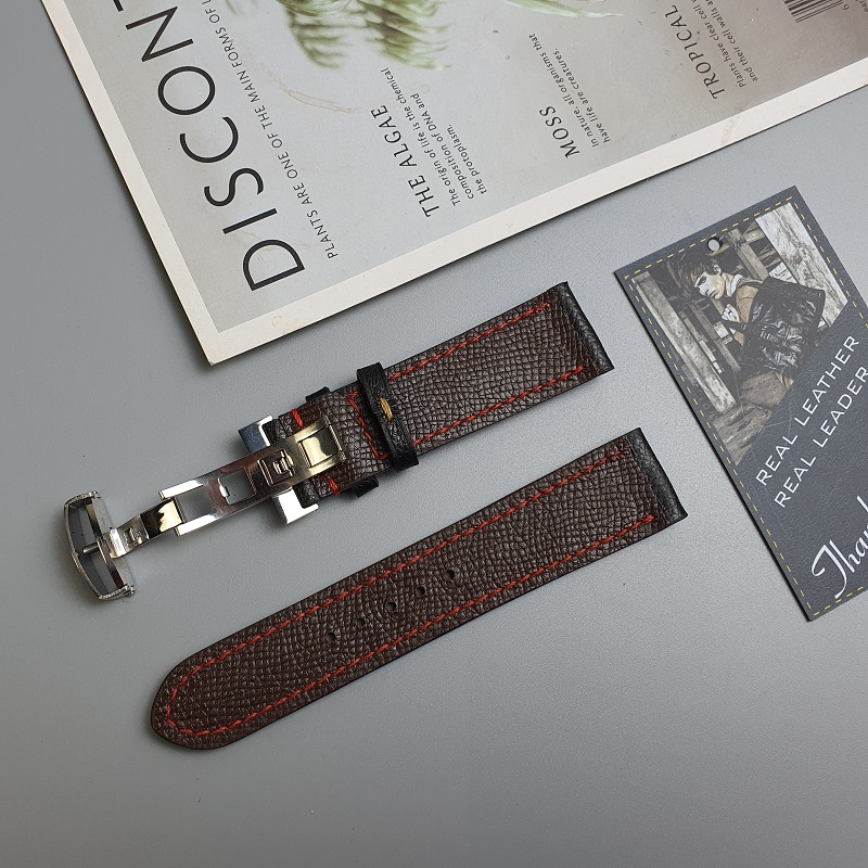 Dây đồng hồ da Epsom khóa bướm AL106