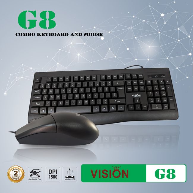 COMBO PHÍM CHUỘT VISION G8