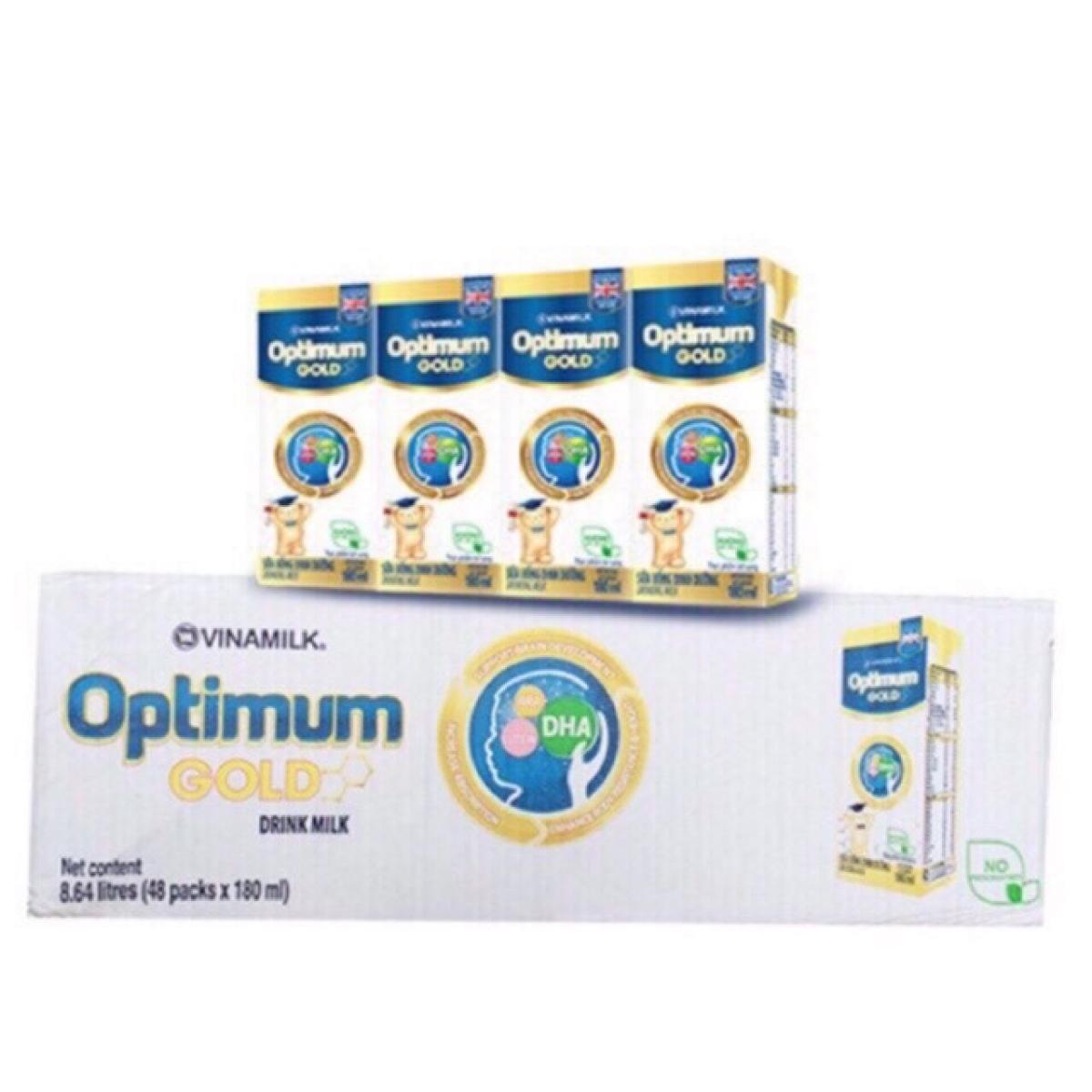 THÙNG 48 HỘP SỮA BỘT PHA SẴN OPTIMUM GOLD 180ML