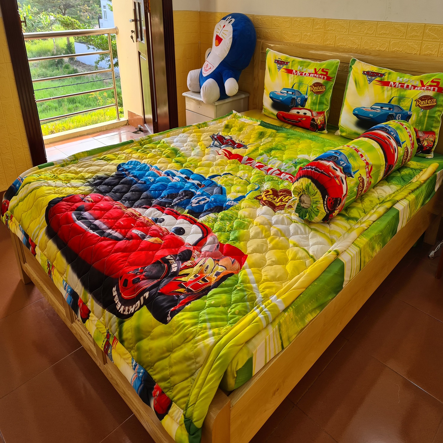 BỘ DRAP THUN Ý 5D 4 MÓN 1M6 & 1M8X2M TY33