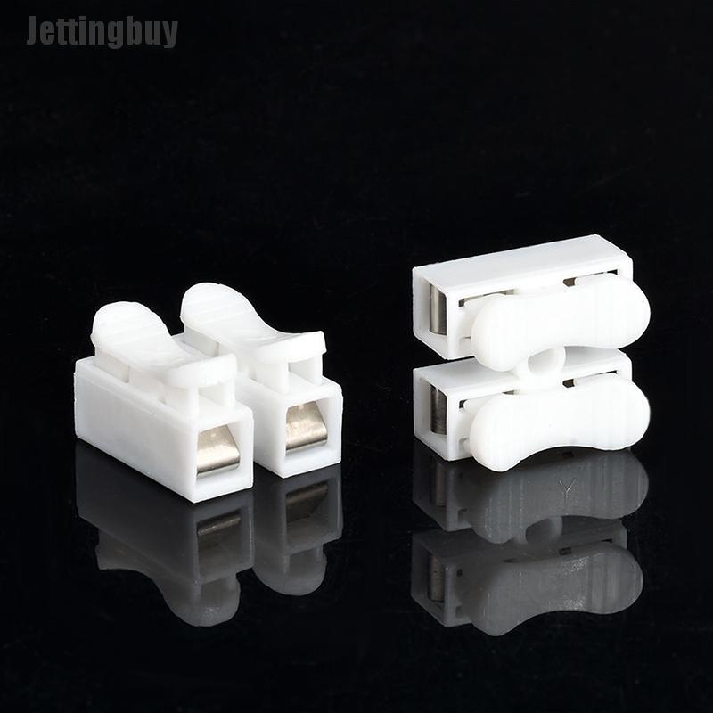 Jettingbuy 30 Pcs Electrical Cable Connectors Quick Splice Lock Wire Terminals Self Locking