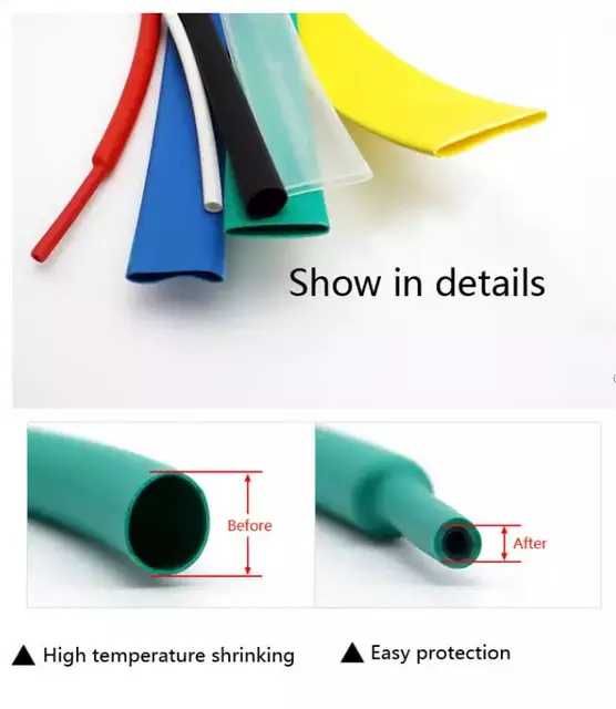 10 mét ống gen co nhiệt phi 12 trong suốt (đường kính ống 12mm).