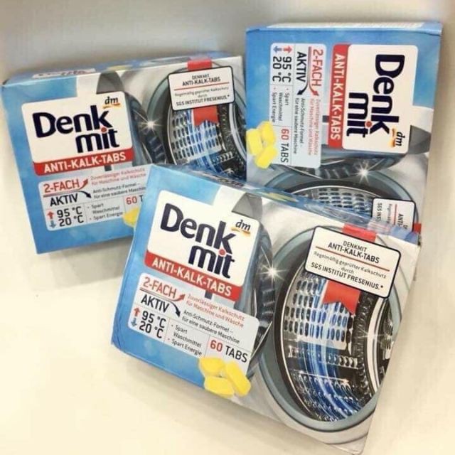 HỘP 60 VIÊN TẨY LỒNG MÁY GIẶT DENKMIT