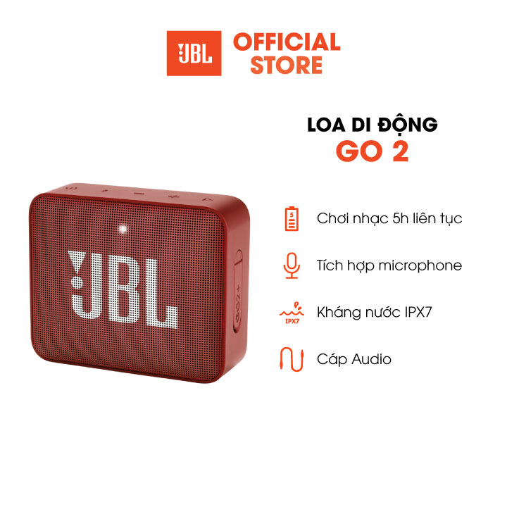 VOUCHER 7% [HÀNG CHÍNH HÃNG] Loa Bluetooth JBL Go 2