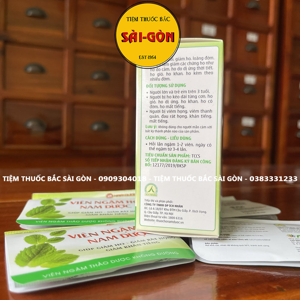 Hộp 10 vỉ Kẹo Ngậm Ho ND