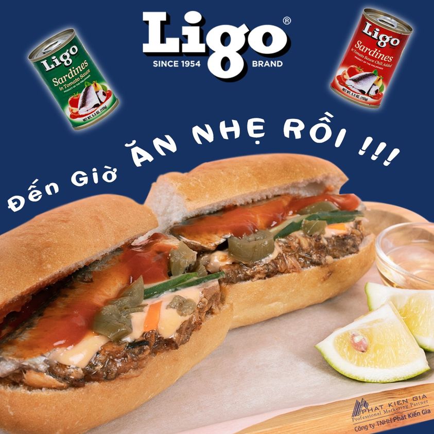 Cá Mòi Sốt Cà Vị Ớt Cay Ligo 155g (Thương Hiệu Mỹ - SX Philipines)