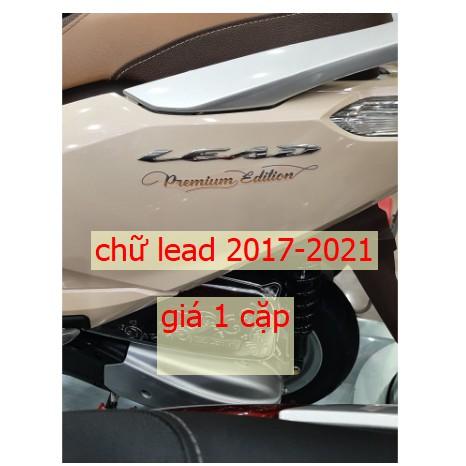 Bộ tem nổi chữ Lead các đời xe (giá 1 cặp)