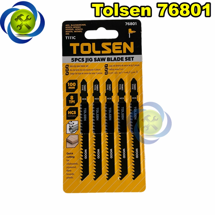 Lưỡi cưa lộng gỗ - nhựa tolsen 76801 100mm, 8tpi màu đen