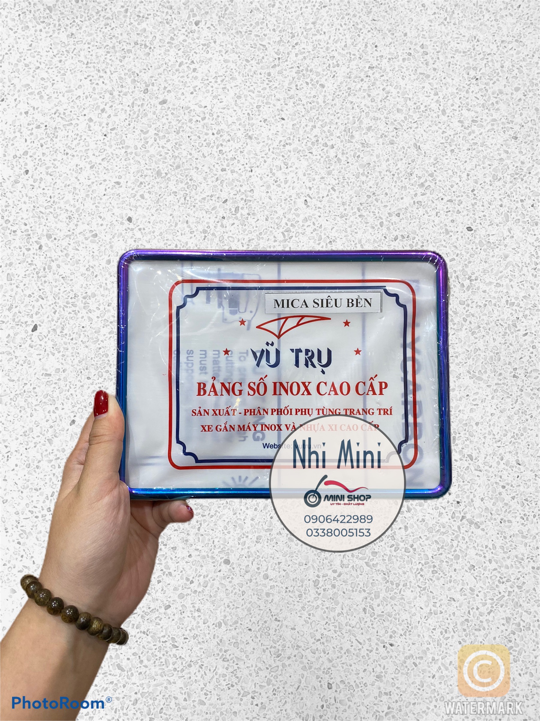 KHUNG BIỂN SỐ GÒ XE MÁY XI TITAN - MICA SIÊU BỀN