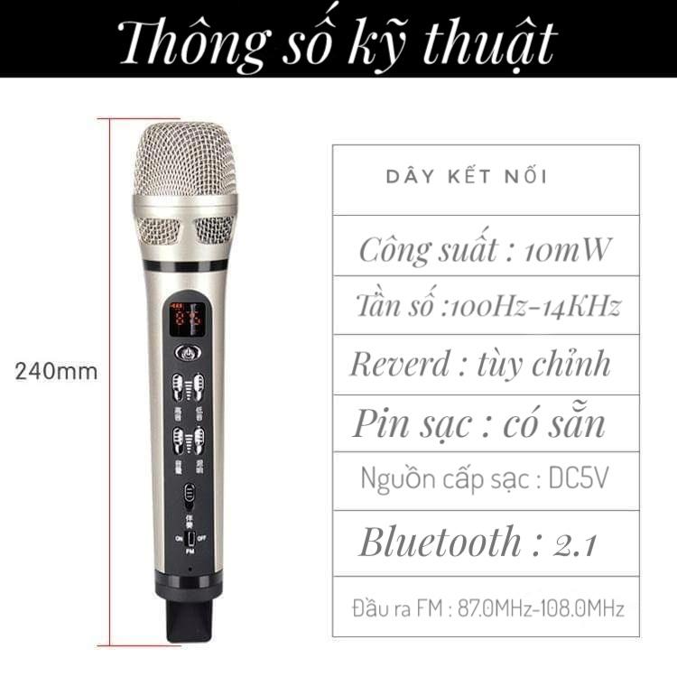 Micro karaoke trên xe hơi H9