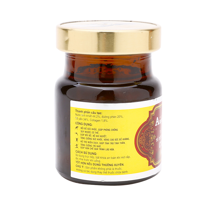 Combo 12 Hũ Tổ Yến 34% Chưng Sẵn Anpha Export Collagen Nhân Sâm