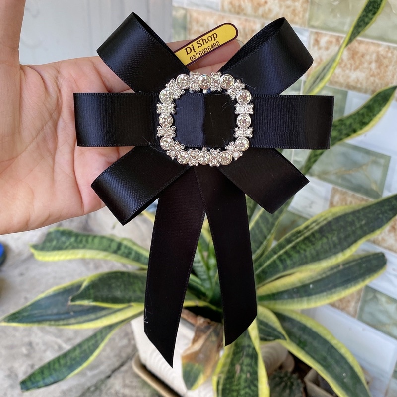 NƠ LỤA DÀI TẦM 15cm ( nơ cài áo)