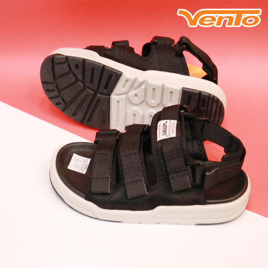 Giày Sandal Vento SD1001 Màu Đen Ghi