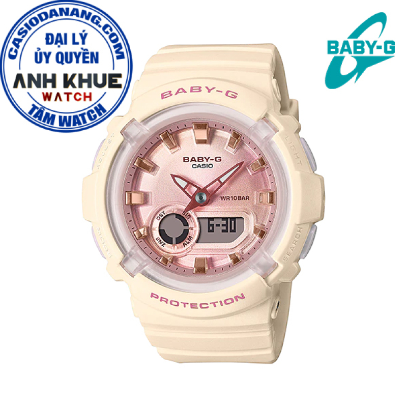 Đồng hồ nữ dây nhựa Casio Baby-G chính hãng Anh Khuê BGA-280-4A2DR (43mm)
