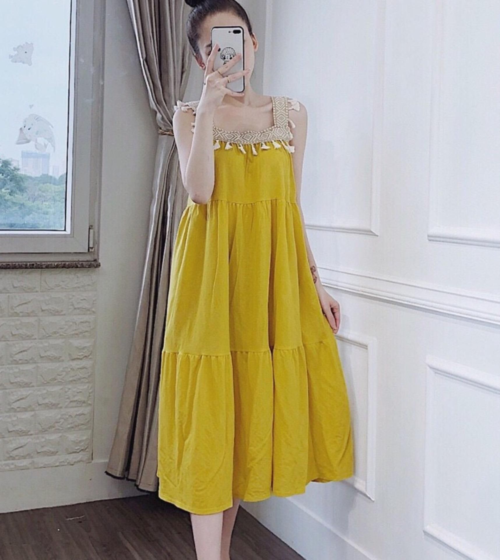 váy bầu thời trang-đầm bầu hè