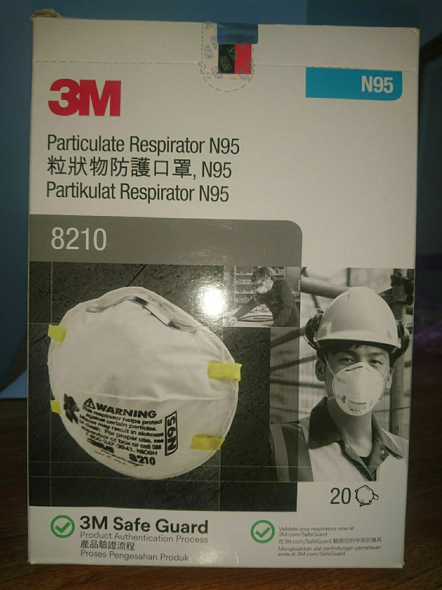 1 Hộp 20 Khẩu  Trang 3M N95 8210