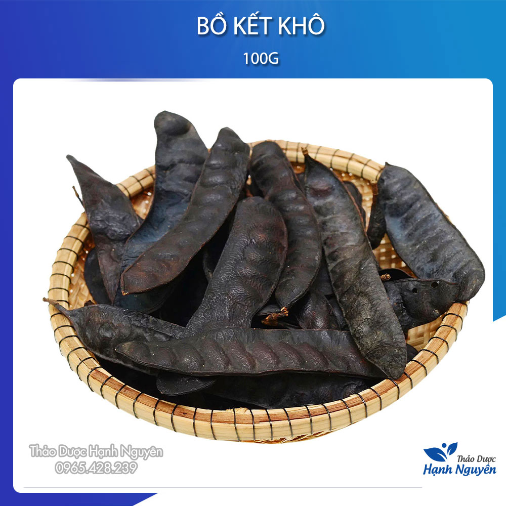 Trái bồ kết khô 100g giúp tóc chắc khỏe, bóng mượt - Thảo Dược Hạnh Nguyên