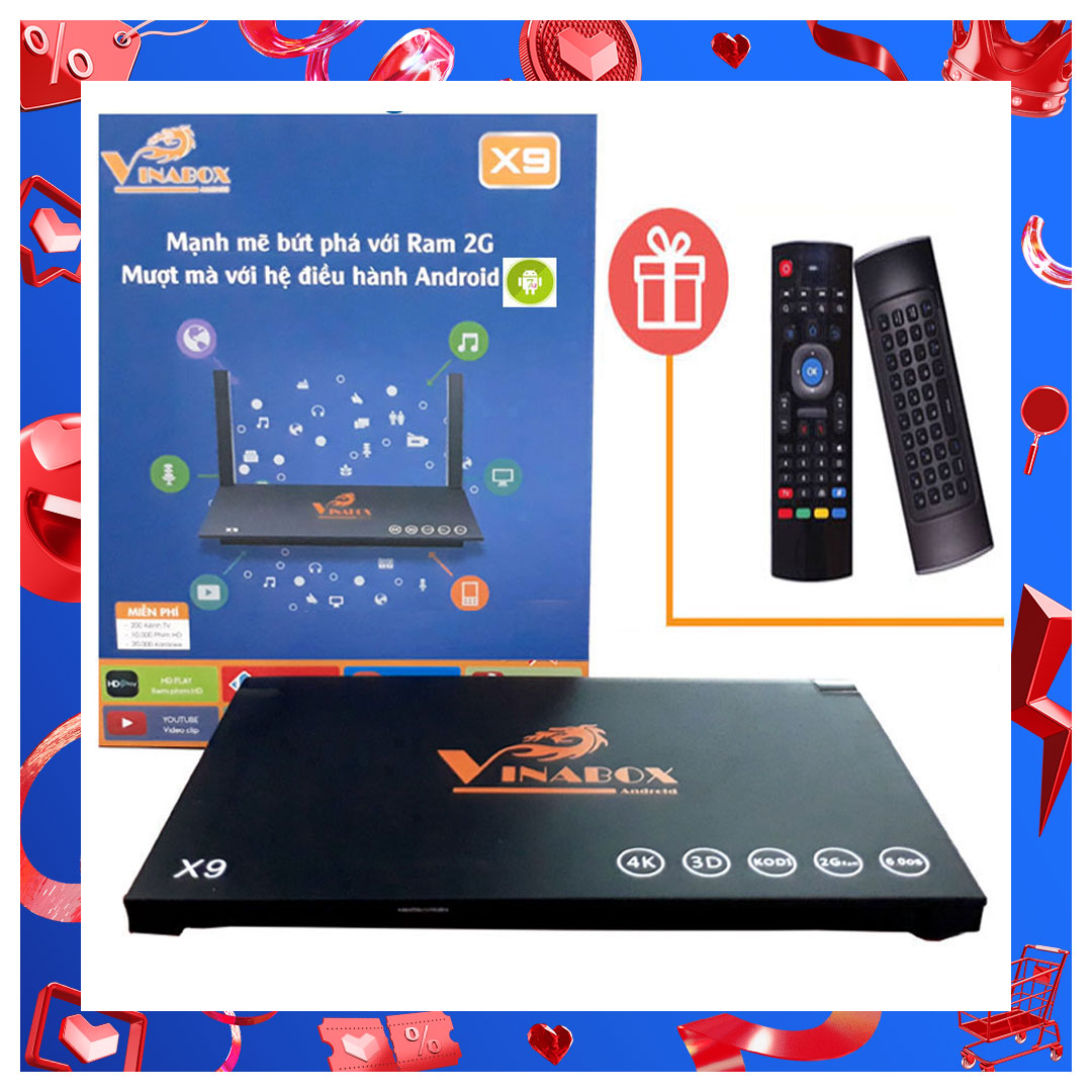 [HCM]VINABOX X9 + CHUỘT BAY AIRMOUSE