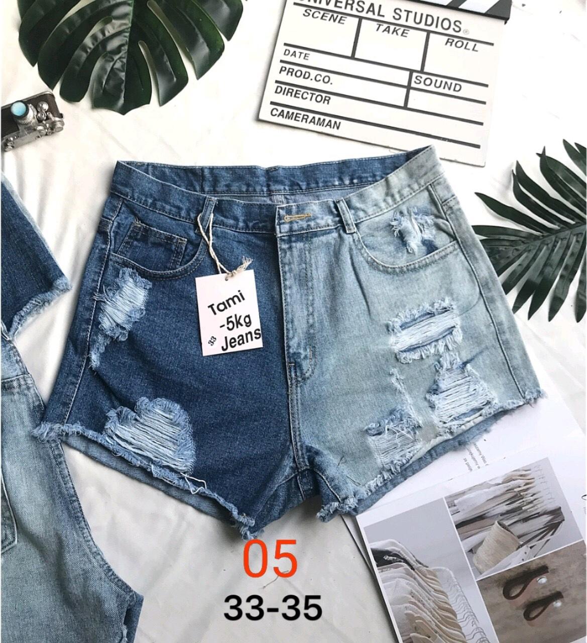 Quần short Jean Nữ Size lớn
