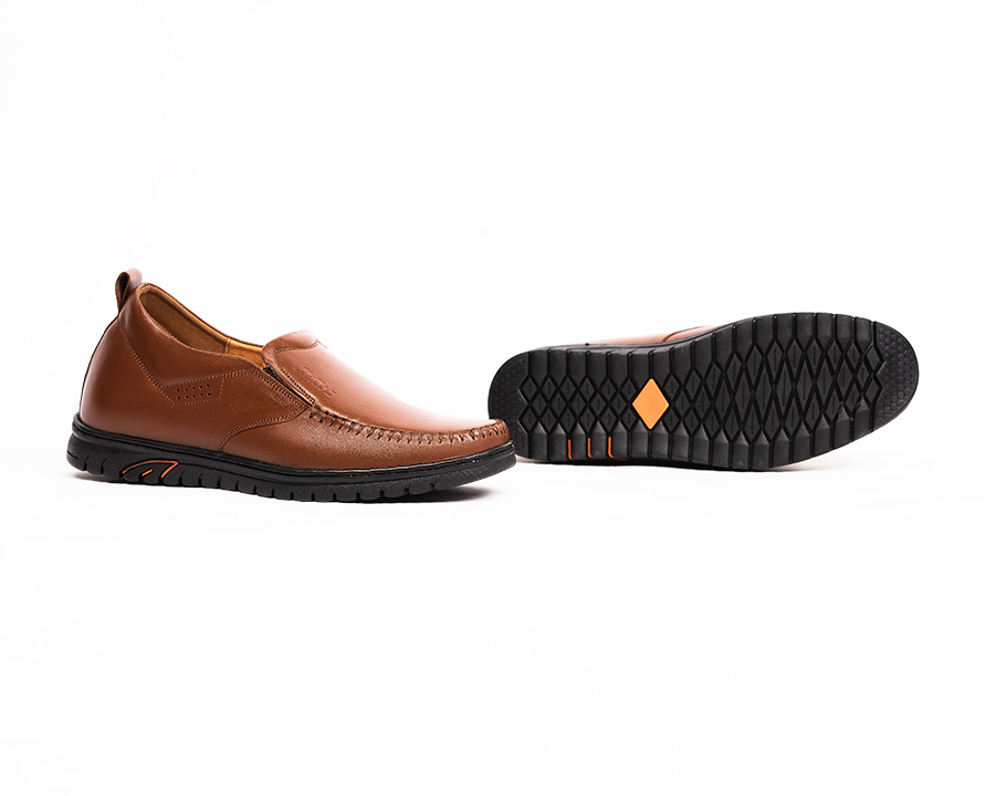 [ 5CM ] Giày Tăng Chiều Cao Nam T&TRA S1064 Nâu Bò