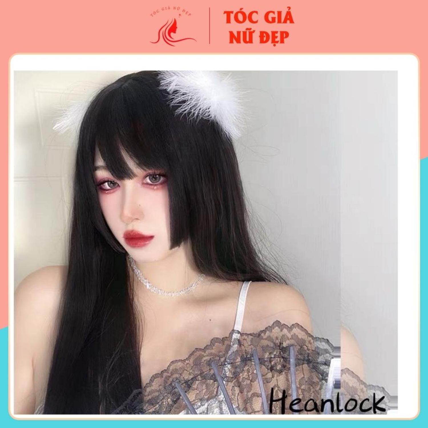 Tóc giả nữ nguyên đầu mẫu mới mã BHT026