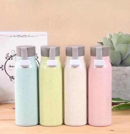 Bình Giữ Nhiệt Nhựa Lúa Mạch Lõi Thủy Tinh 350ml