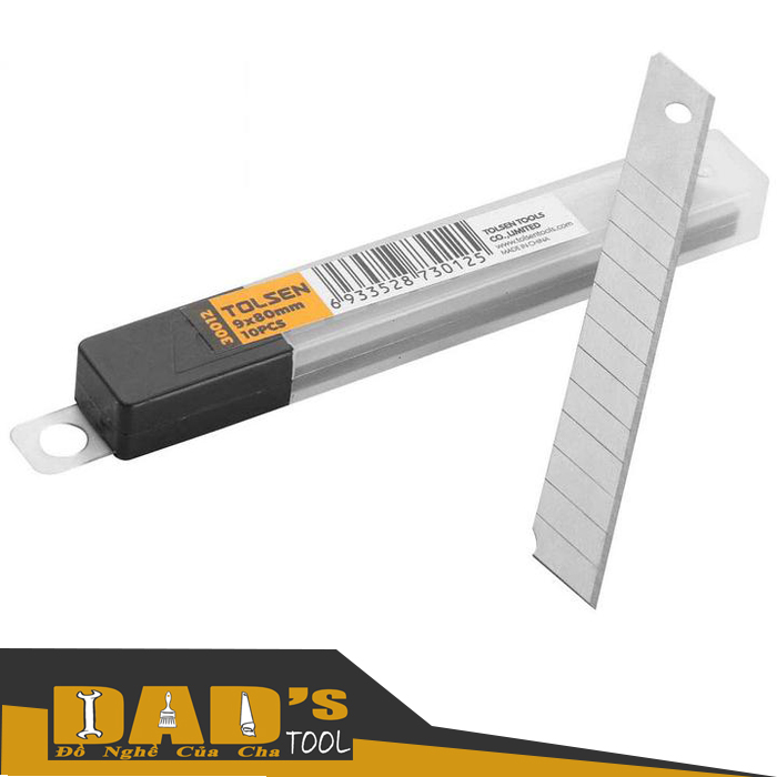 [HCM]LƯỠI DAO RỌC GIẤY ( HỘP 10 LƯỠI ) - TOLSEN 30011/12