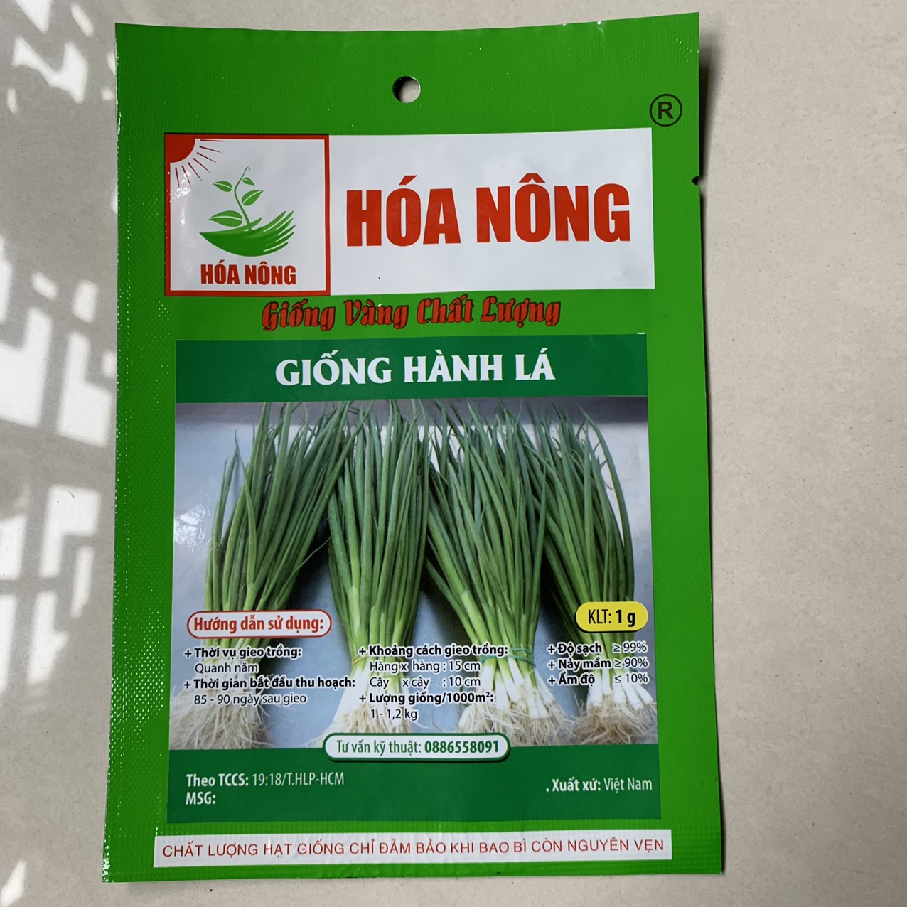 Hạt giống hành lá