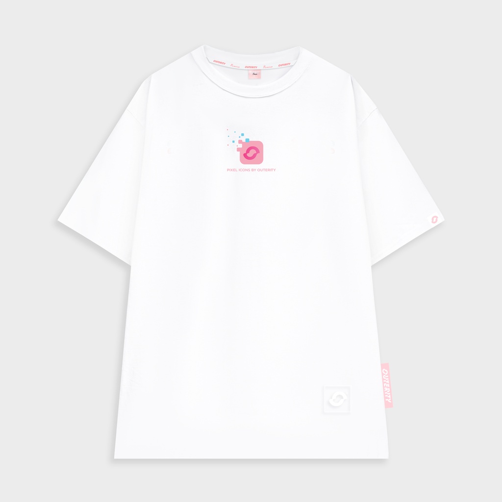Áo thun Outerity Big Logo Pixel Trắng - ver2.0 / ORP149