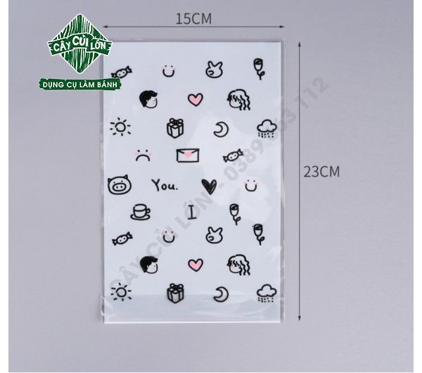 SET 50 TÚI KIẾNG HỌA TIẾT (gồm dây kẽm)