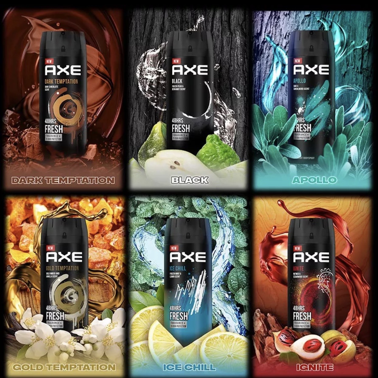 [HCM] Axe Xịt Ngăn Mùi Toàn Thân Đủ Mẫu