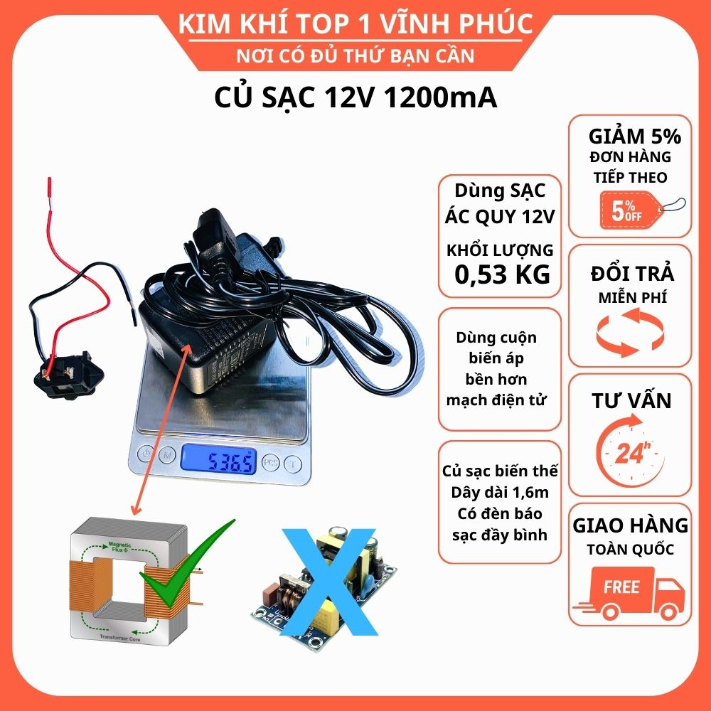 Ắc ác quy 12v bình phun trừ sâu, củ sạc 12v 1200ma