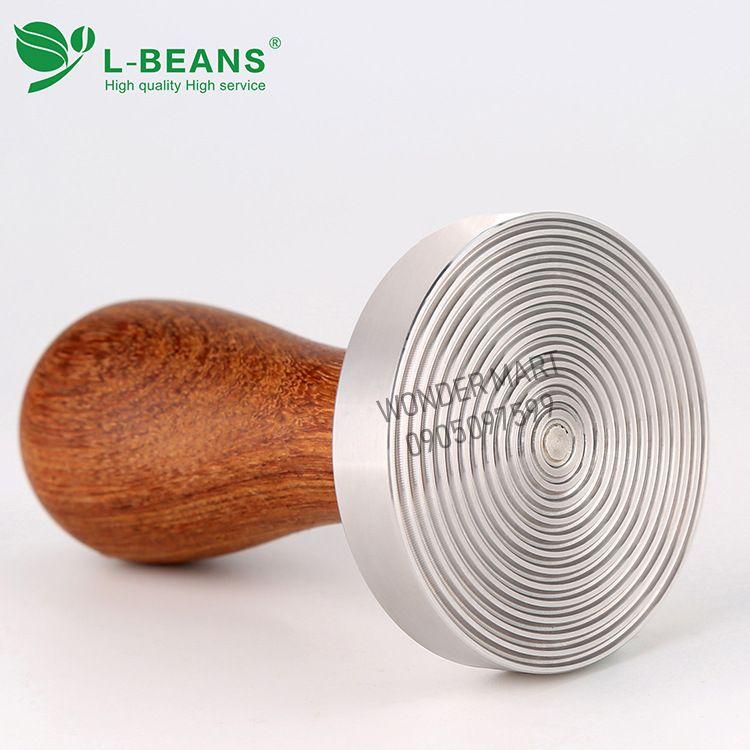 Temper nén cà phê L-BEANS inox thân gỗ cao cấp