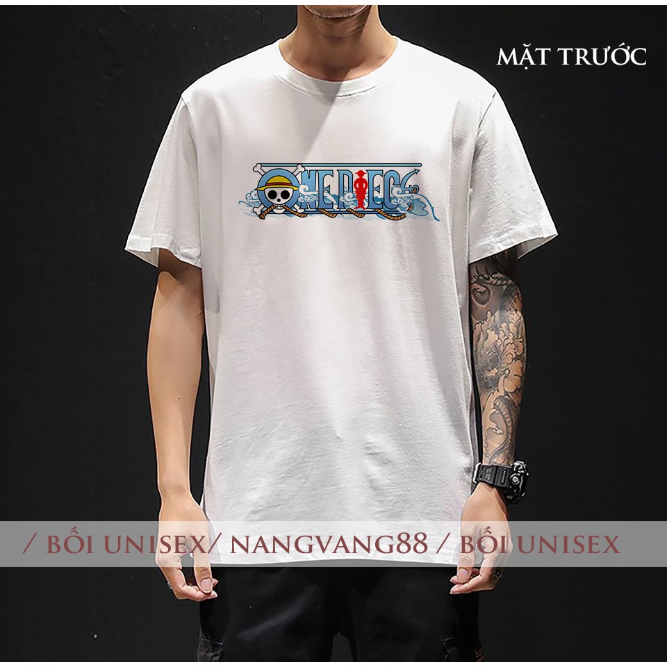 Áo Thun One Piece [ Luffy Đối Chiến Tứ Hoàng ] Unisex Tay Lỡ