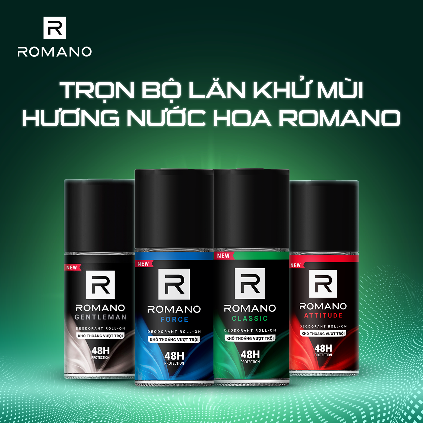Romano Force Deodorant Roll-On 50ml