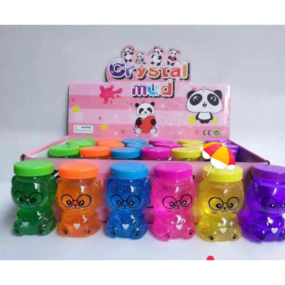 Đồ chơi slime slam chất nhờn ma quái giải trí hộp đựng hình gấu