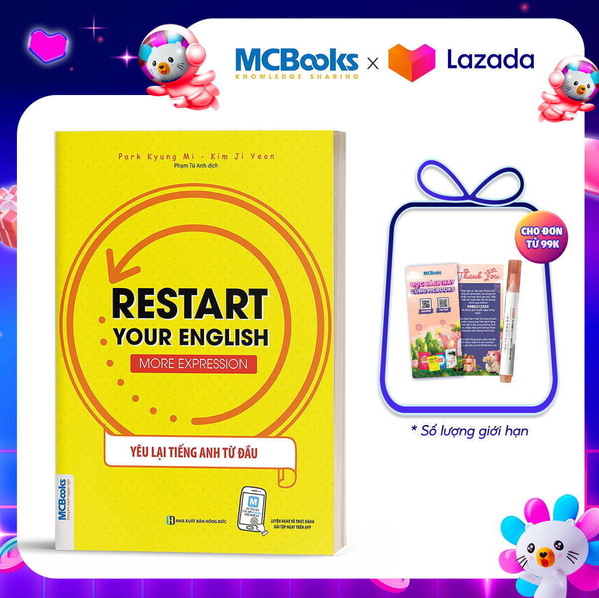 Restart your English - Restart Your English (Yêu Lại Tiếng Anh Từ đầu) - Mẫu Câu Giao Tiếp Thông Dụng - Kèm Apps
