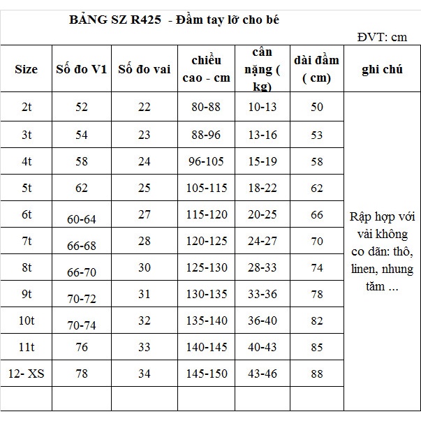 Rập giấy A0 R425- đầm tay lỡ cổ sen (BẢN VẼ)