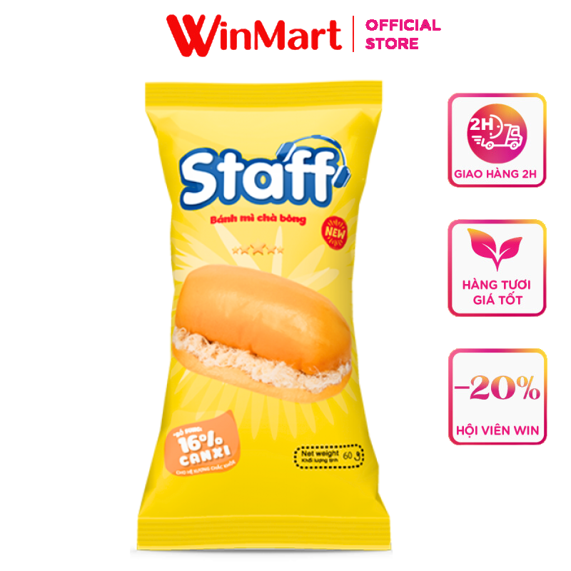 - Bánh mỳ Staff chà bông gói 55g