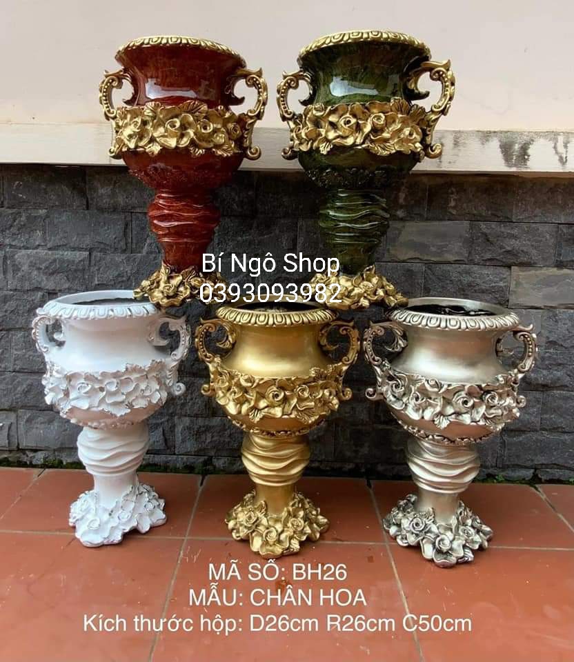 Bình hoa composite- chân hoa C50cm