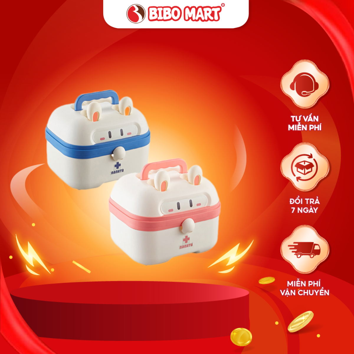 Bộ Đồ Chơi Bác Sĩ Hình Thỏ Cho Bé Đủ Chi Tiết Có Hộp Đựng Dành Cho Bé Trai Bé Gái Combo Đồ Chơi Bác Sĩ – Bibo Mart