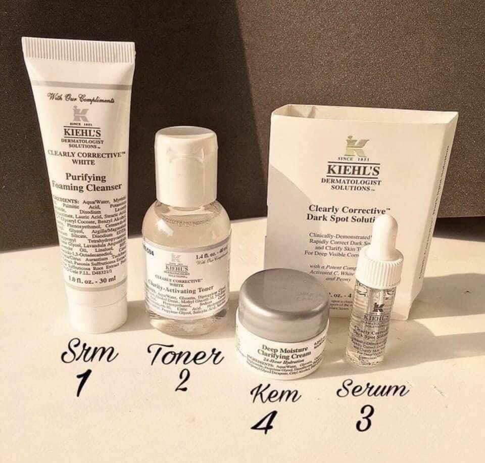 Set dưỡng Kiehls trắng da, mờ thâm nám