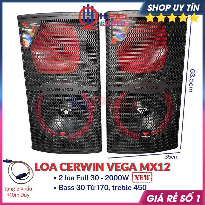 Đôi Loa Full 30 Vega MX12 2000W Từ 170 - Treble 450, Loa Karaoke Gia Đình Bass 30 Vega Chất Âm Uy Lực - H2Pro Audio