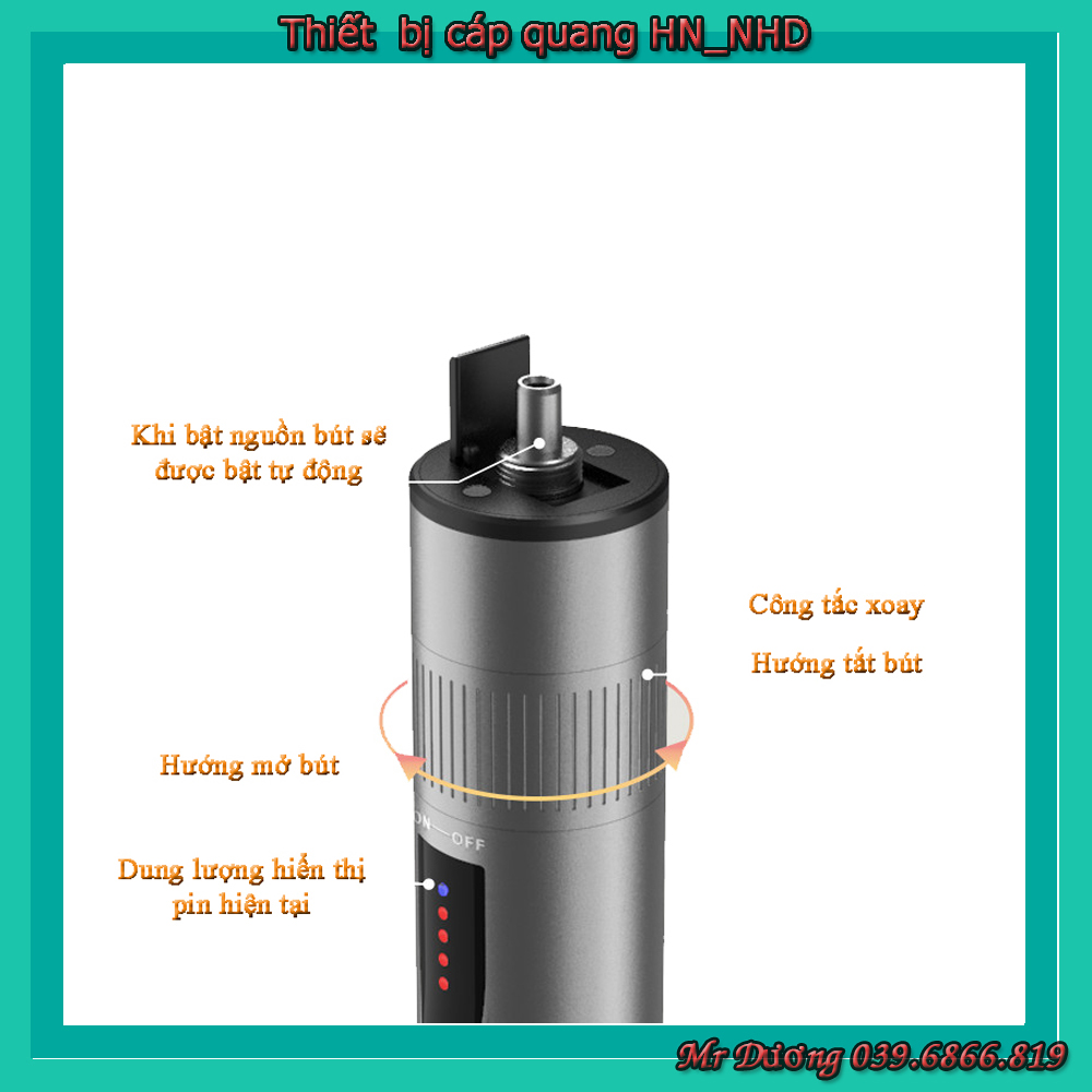 Bút soi quang pin sạc Deeplight 15KM 1800mAh
